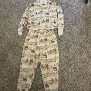 Cruel Western Print Sweat Set